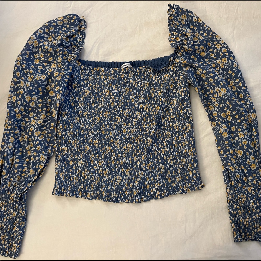 Reformation Pinto long sleeve top